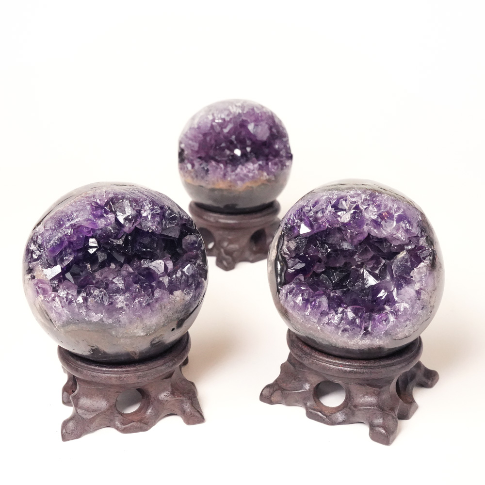 Kristall Ametist Klot Geod S