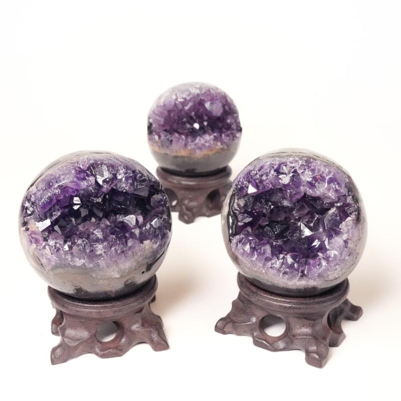 Kristall Ametist Klot Geod S