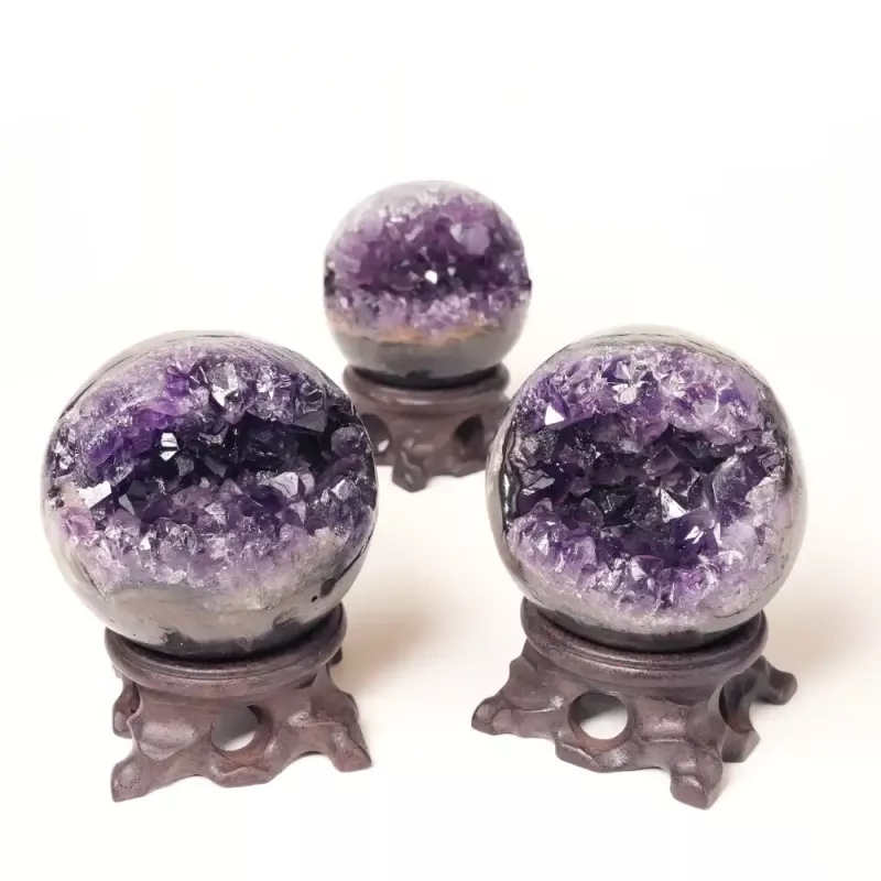 Kristall Ametist Klot Geod S