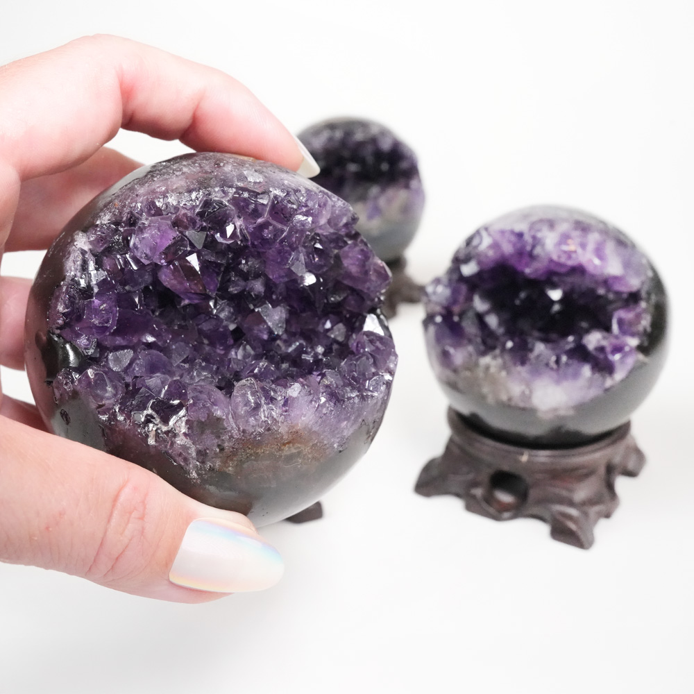 Kristall Ametist Klot Geod M