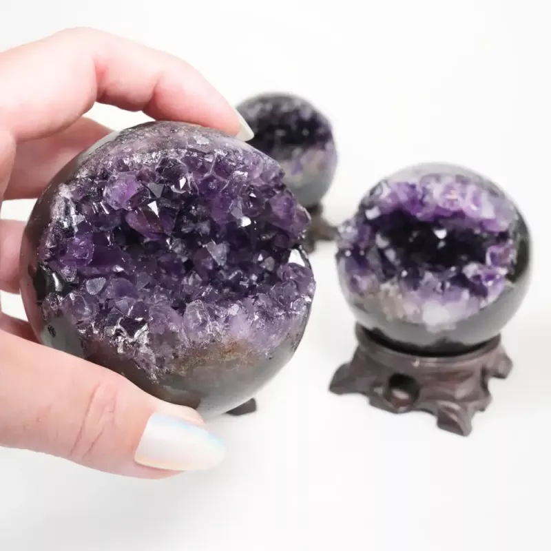 Kristall Ametist Klot Geod M