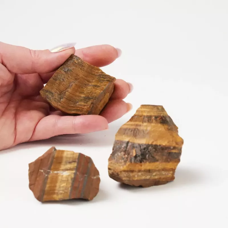 Krystall Rå Tigerøye