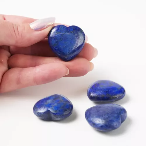 Kristall Hjärta Lapis Lazuli