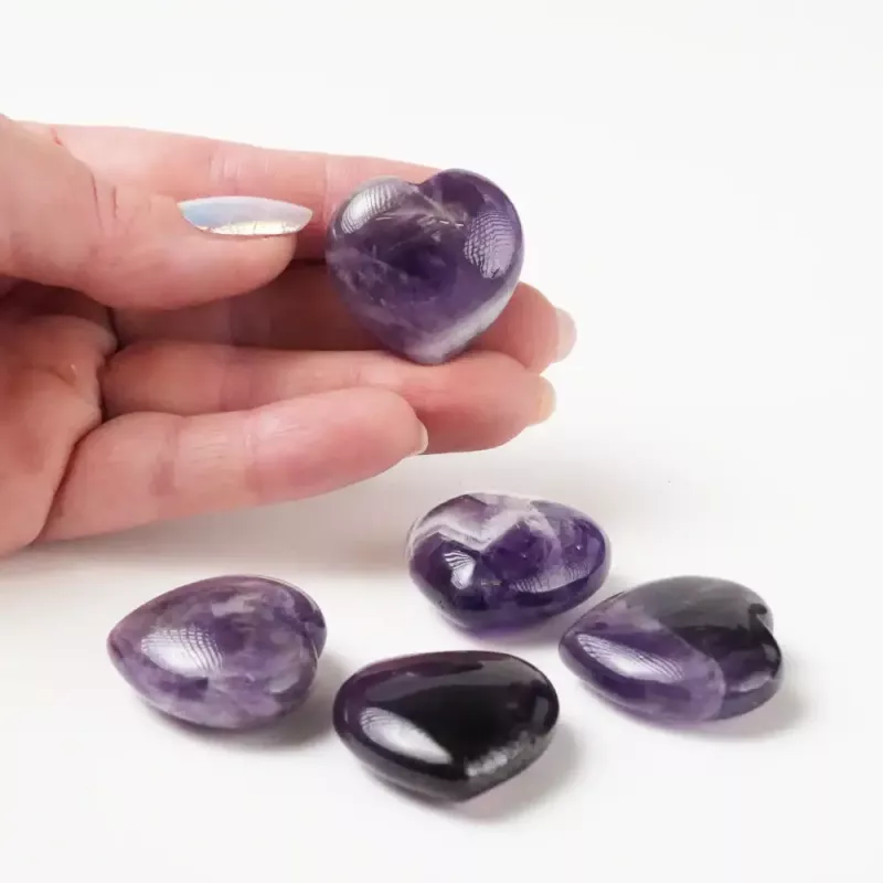 Kristall Hjärta Ametist