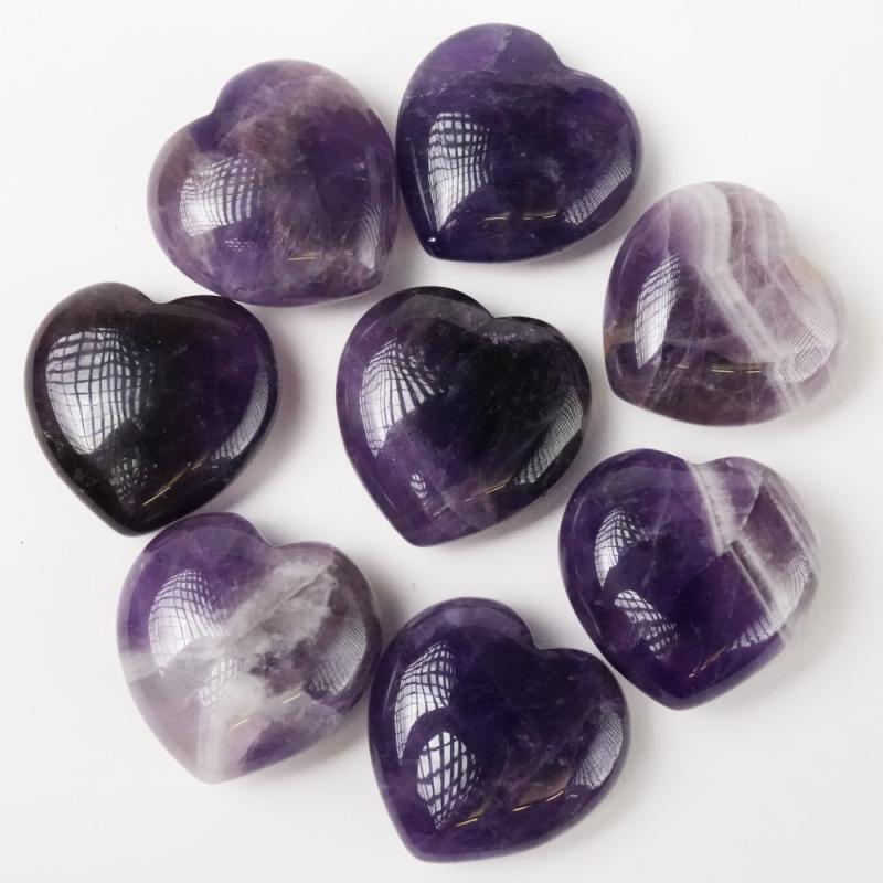 Kristall Hjärta Ametist