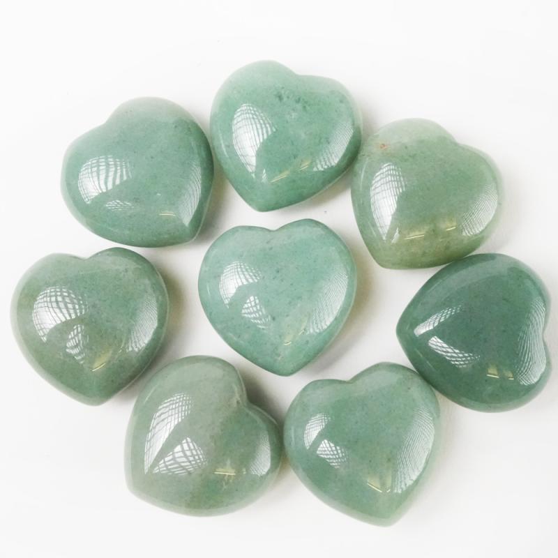 Kristall Hjärta Grön Aventurin