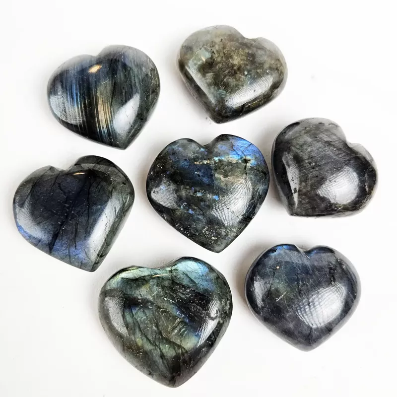 Kristall Hjärta Labradorit