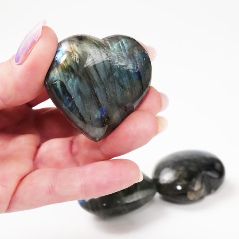 Kristall Hjärta Labradorit