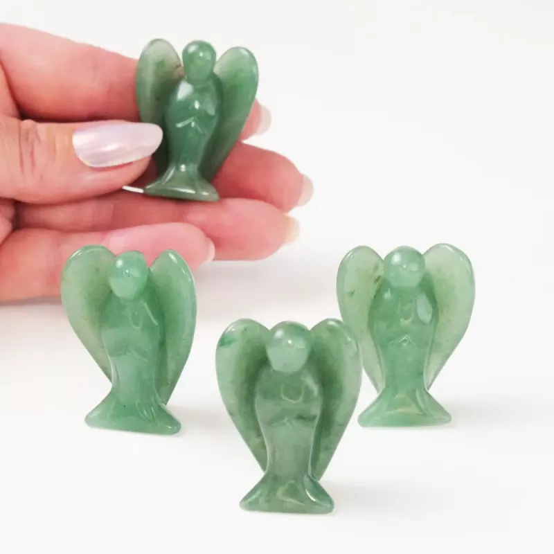 Krystall Engel Grønn Aventurin