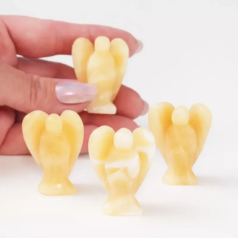 Krystall Engel Gul Jade