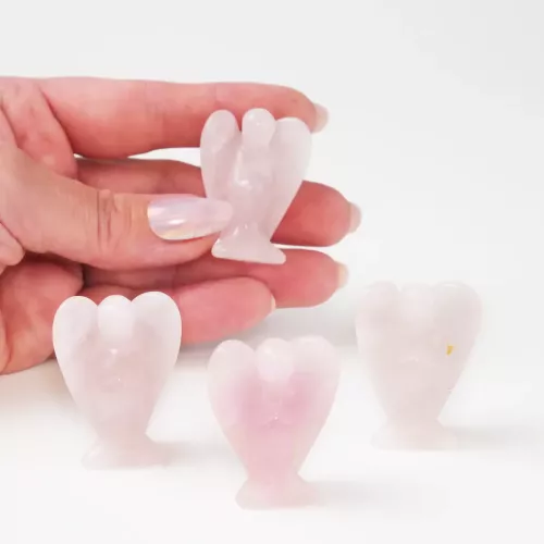 Kristall Ängel Rosenkvarts