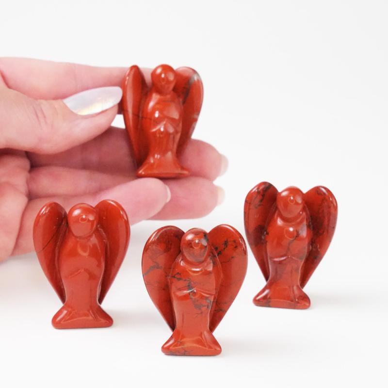 Kristall Ängel Röd Jaspis