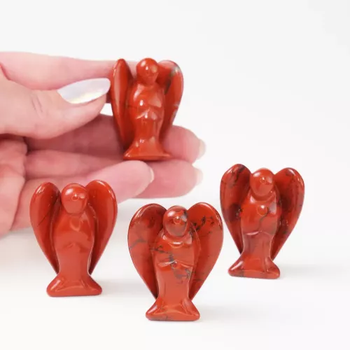 Kristall Ängel Röd Jaspis