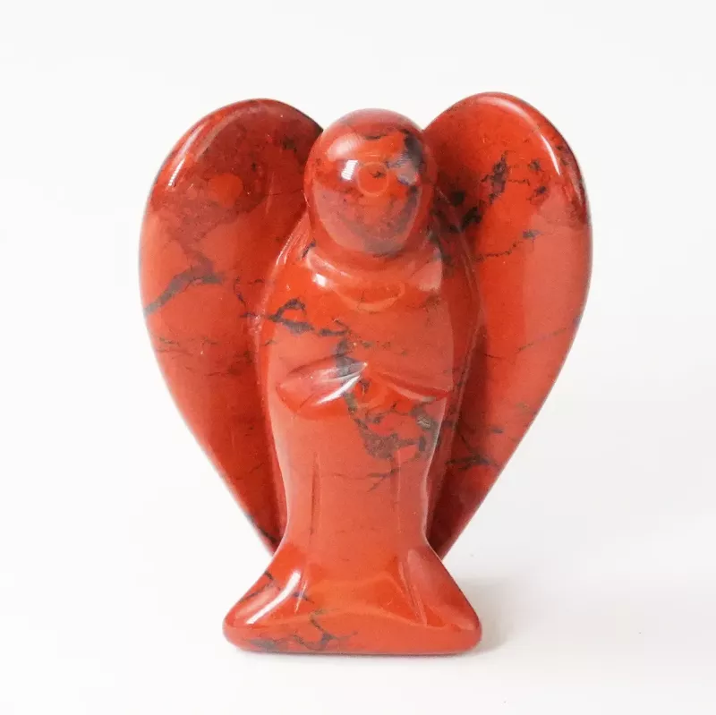Krystall Engel Rød Jaspis