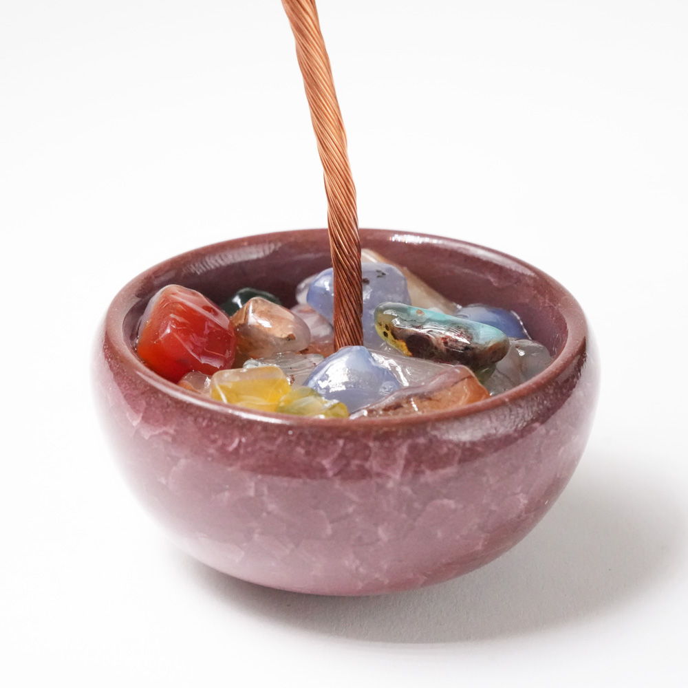 Krystall Rosenkvarts Tree of Life