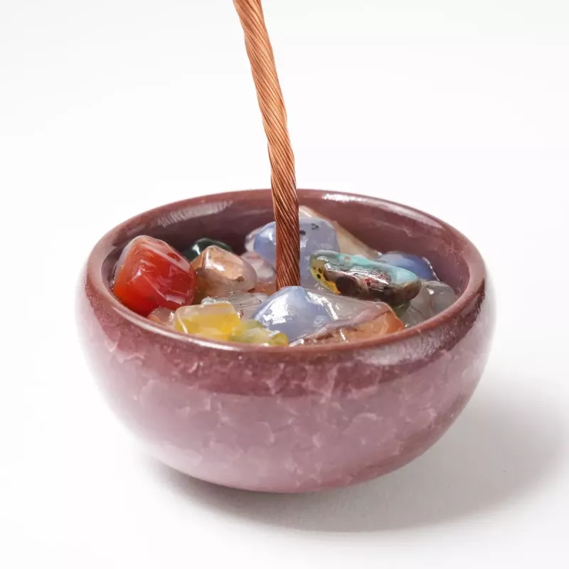 Krystall Rosenkvarts Tree of Life