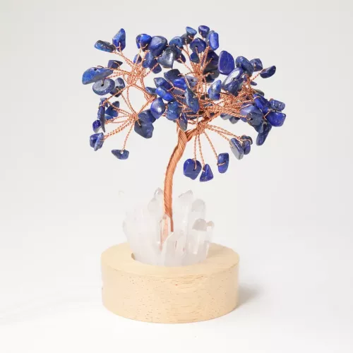 Kristall Lapis Lazuli LED Tree of Life
