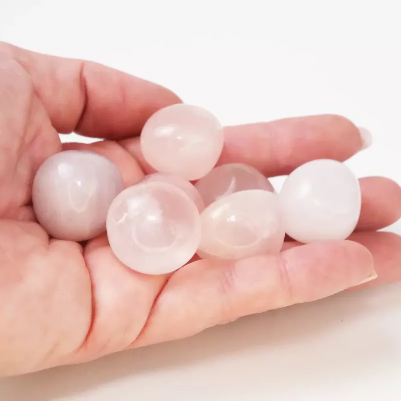 Krystall Polert Rosenkvarts