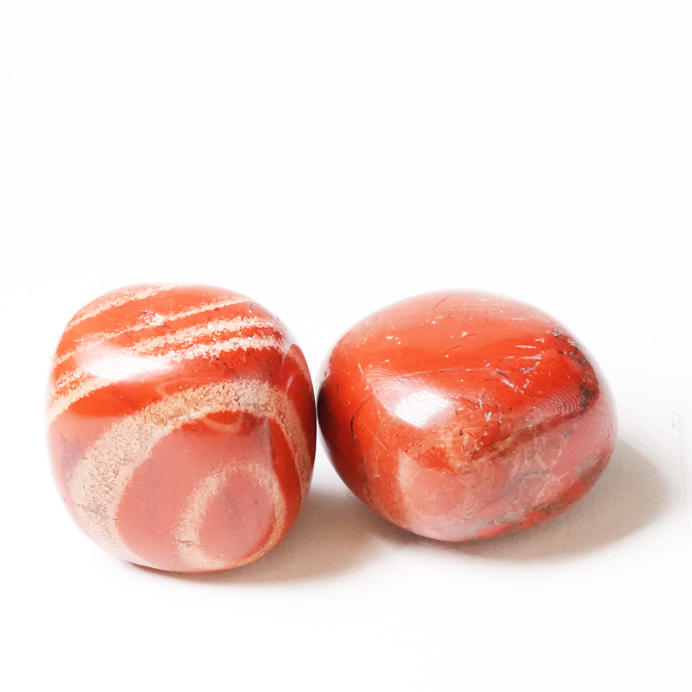 Krystall Polert Rød Jaspis