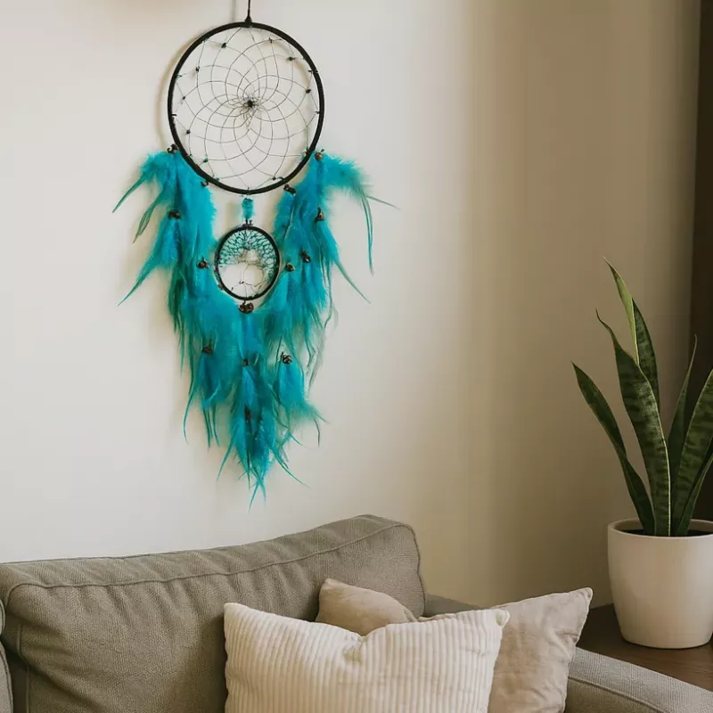 Kristall Drömfångare Turkos