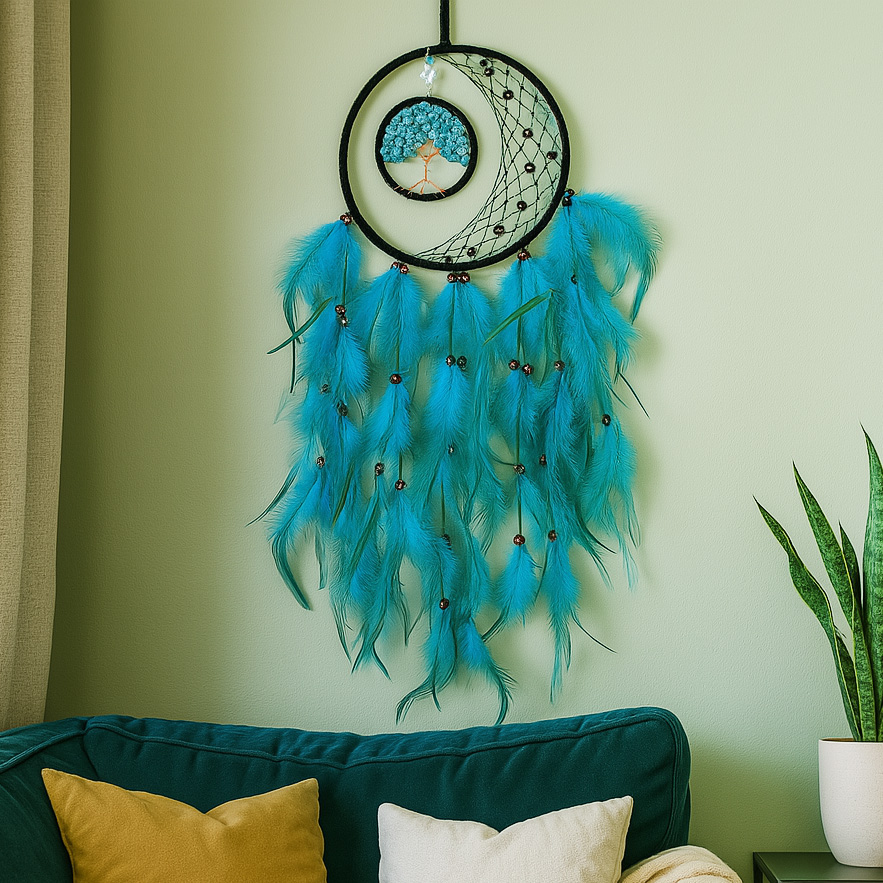 Krystall Drømmefanger Turquoise