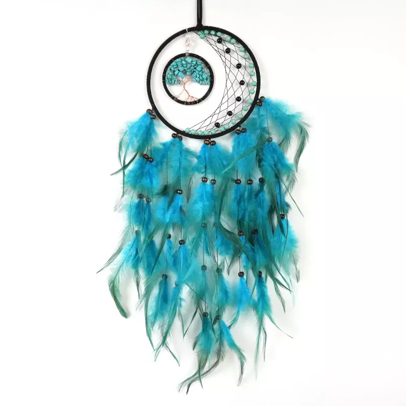 Kristall Drömfångare Turkos