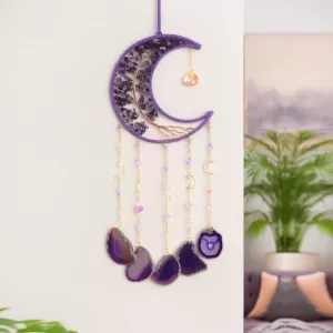 Kristall Drömfångare Ametist Måne