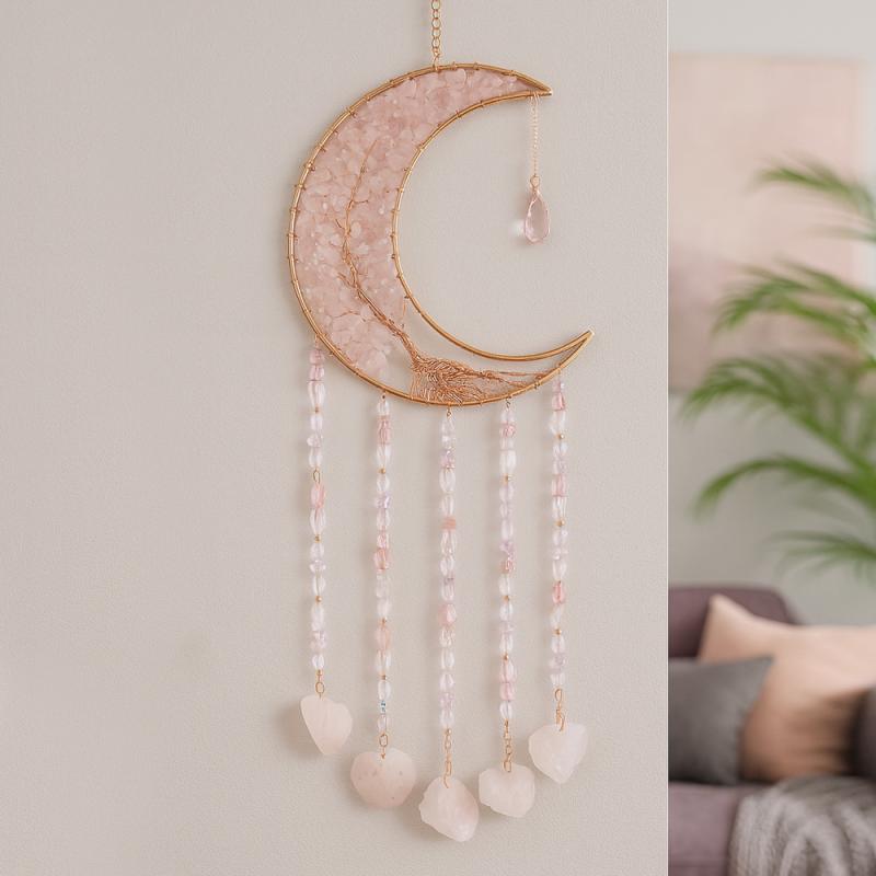 Kristall Drömfångare Rosenkvarts