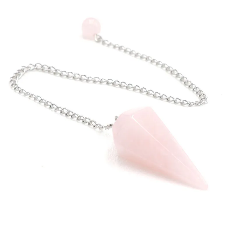 Krystall Pendel Rosenkvarts