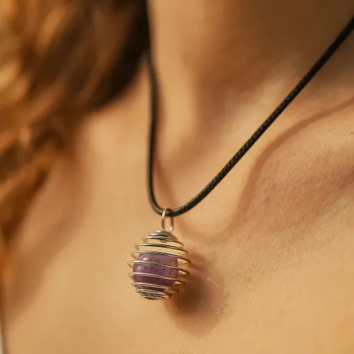 Kristall Halsband Spiralbur