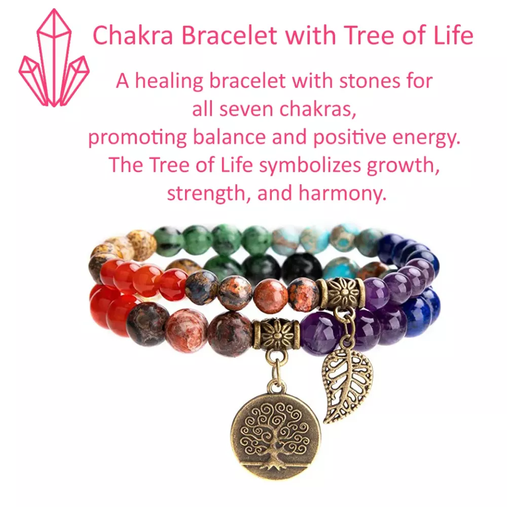 Krystall Armbånd 7 Chakra