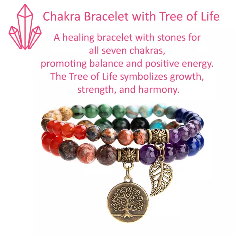 Krystall Armbånd 7 Chakra