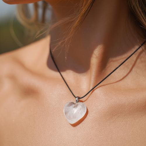 Krystall Hjerte Bergkrystall Anheng