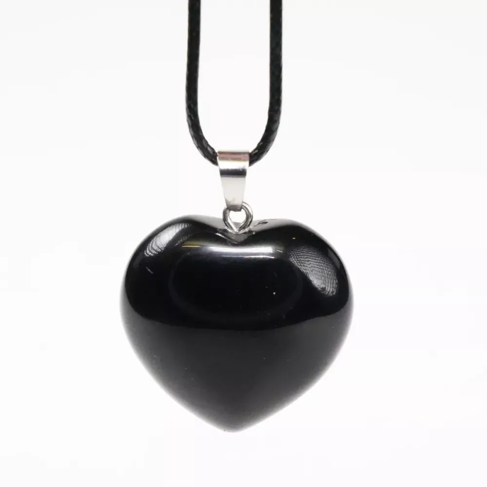 Krystall Hjerte Obsidian Anheng