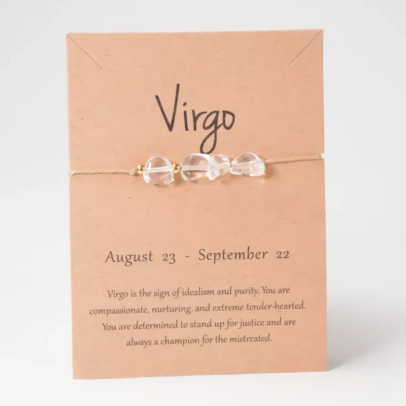 Krystall Armbånd Jomfruen