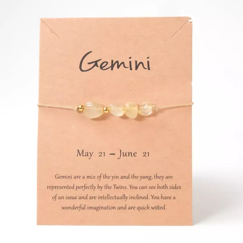 Krystall Armbånd Tvillingene