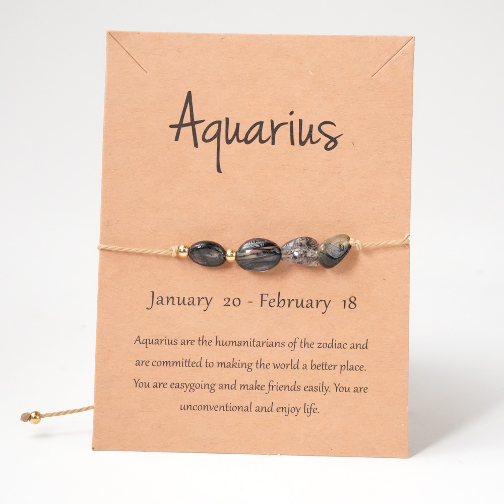 Krystall Armbånd Vannmannen