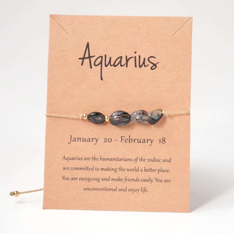 Kristall Armband Vattumannen