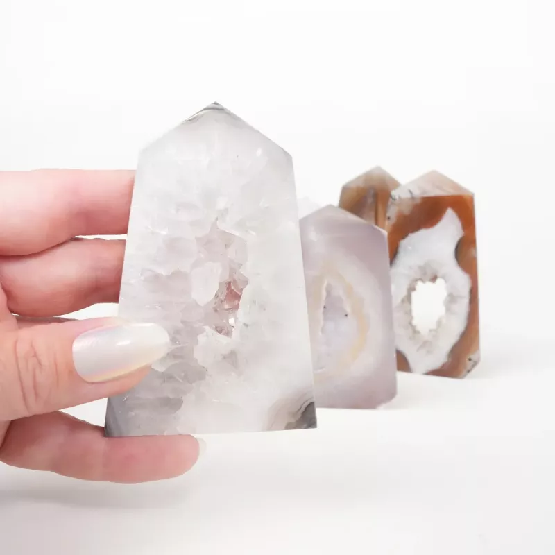 Krystall Tårn Agat Geode