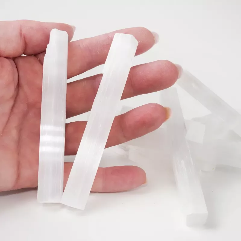 Krystall Selenitt Rå Stav