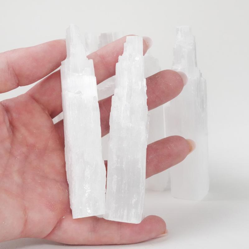 Kristall Selenit Rå Torn