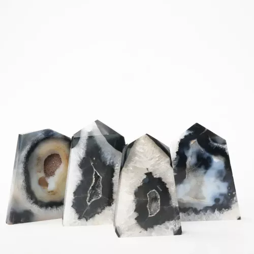 Kristall Svart Agat Torn