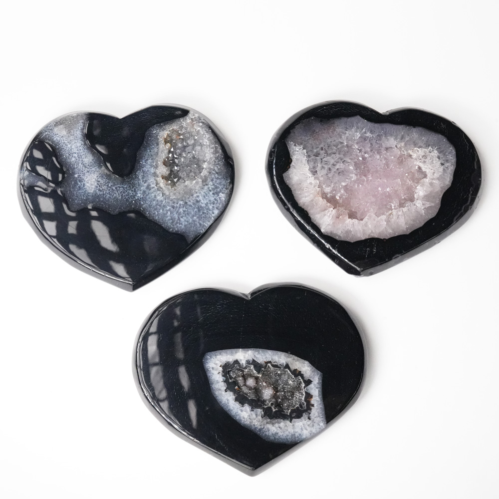 Krystall Sort Agat Hjerte