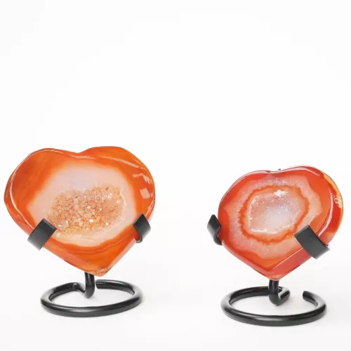 Kristall Röd Agat Hjärta