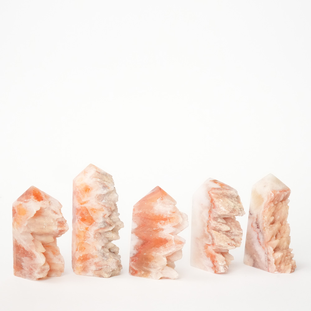 Krystall Oransje Kalsitt