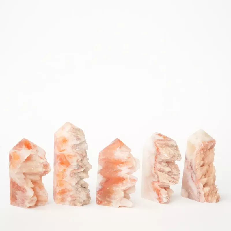 Krystall Oransje Kalsitt