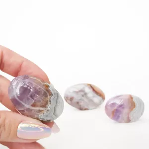 Kristall Ametist Agat Worry Stone