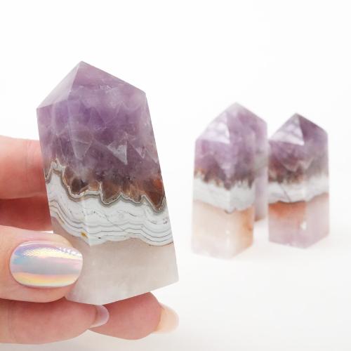 Krystall Ametyst Agate Tårn