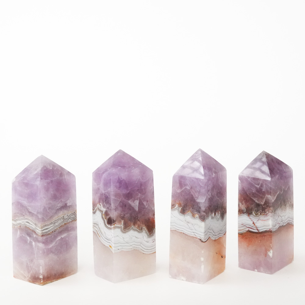 Krystall Ametyst Agate Tårn