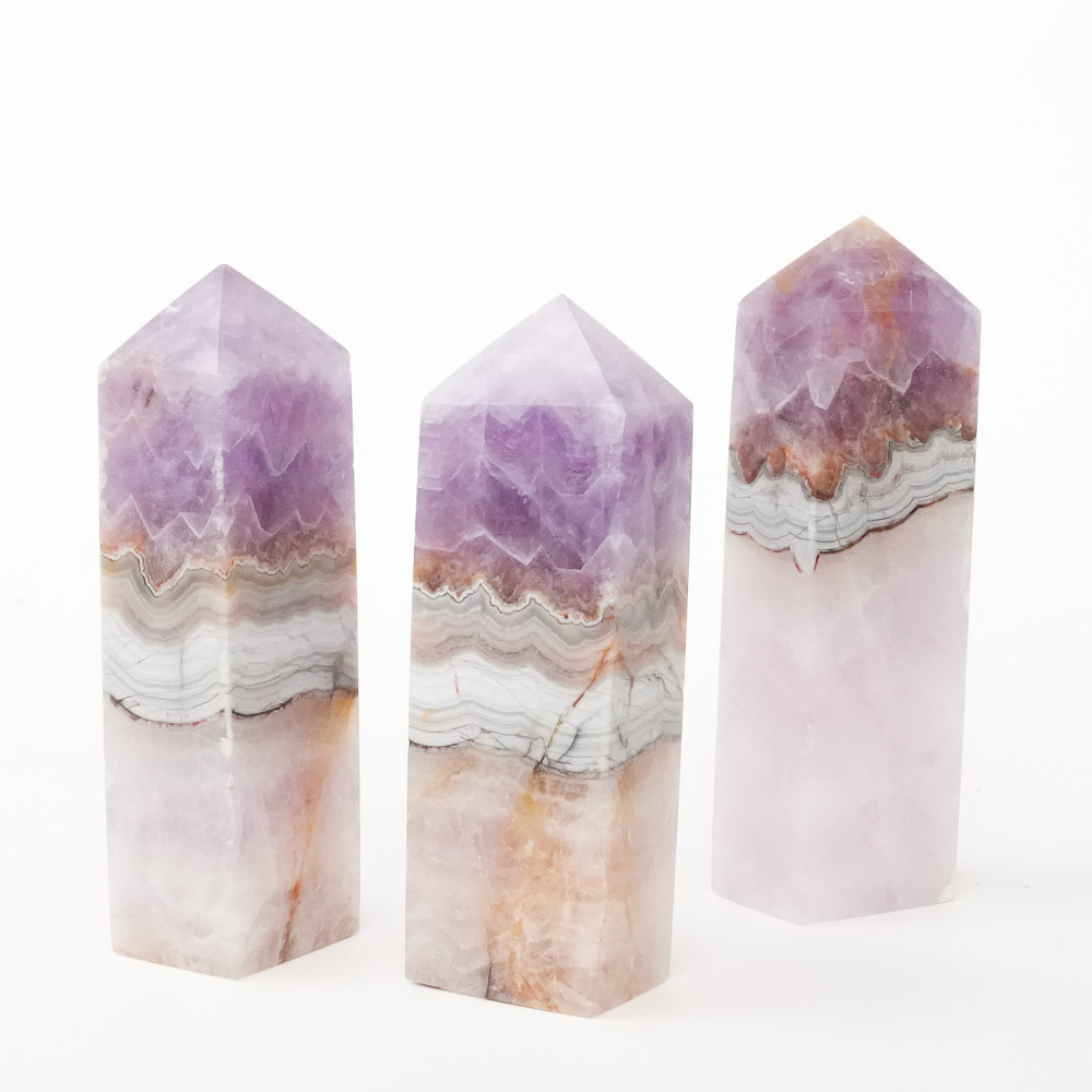 Krystall Ametyst Agate Tårn